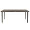 Armen Living Silvana Outdoor Aluminum Gray Rectangle Dining Table 840254332928 - alternate 1
